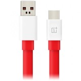 Cablu Date si Incarcare USB la USB Type-C OnePlus Warp Charge 30, 1 m, Rosu 5461100011