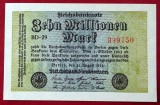 Germania 10 millionen 10.000.000 Mark 1923 unifata UNC necirculata **