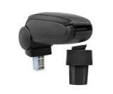Cotiera Auto Dedicata Opel Astra G (1998-2009) ALM - Negru, Spatiu Depozitare, Rabatabila, Montaj Facil