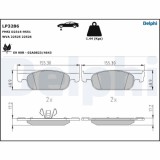Set placute frana fata DELPHI, Dacia Logan II, 10.2012-, Logan Mcv II, 02.2013-, Sandero II, 10.2012-; Renault Clio IV, 2012-, Fata; puntea fata