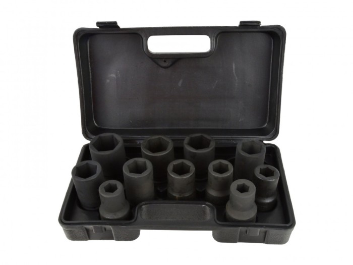 Set de chei tubulare pentru impact 11 bucati, Geko G10076