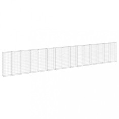 Perete gabion cu capace, 900 x 30 x 150 cm, otel galvanizat