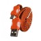 CABLU DE DATE SNUR MICROUSB CU LED PORTOCALIU