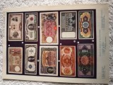 Afis .Plansa color bilete de banca , bancnote diverse tari ale lumii