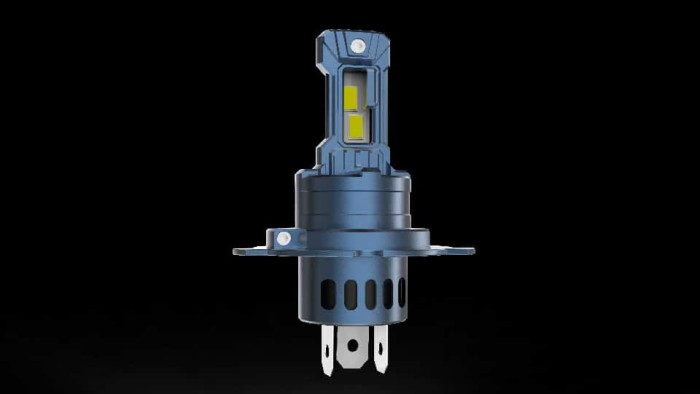 Set de 2 becuri led Xentech Light A10 cu benzi cupru si radiator integrat plug and play 35W - H-4
