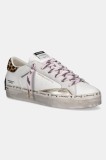 Crime London sneakers din piele DISTRESSED culoarea alb, 25072AA8.10