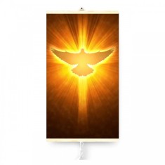 Panou radiant electric decorativ TRIO, incalzire cu infrarosu 430W, termostat 2 trepte, model Holy SpiritDove, 100 x 57 cm