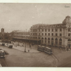 cp Bucuresti : Gara de Nord - circulata 1930, timbru