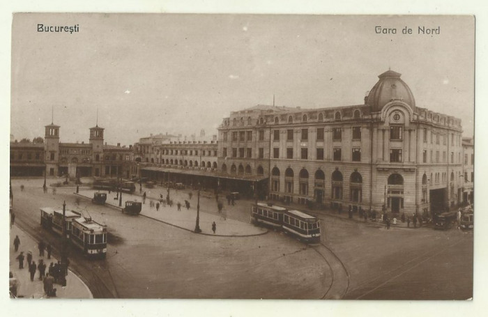 cp Bucuresti : Gara de Nord - circulata 1930, timbru