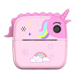 Set camera instantanee pentru copii, flippy, ecran hd 2.4&#039;&#039;, 24mp, 1200 mah, cu functie de printare alb-negru, cablu usb-c, bluetooth, compatibil ios/