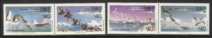 CHILE 1985 FAUNA PASARI DIN ANTARCTICA