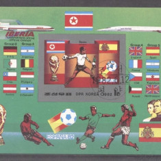 Korea 1982 Sport, Soccer, Football, imperf. sheet, used T.276
