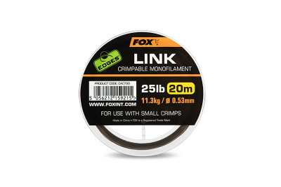 Fox Edges Link Trans Khaki Mono 20 m - 0,53 mm 25 lb foto