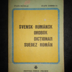 STATE NICOLAI, STATE CORNELIA - DICTIONAR SUEDEZ-ROMAN (1990, editie cartonata)