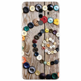 Husa silicon pentru Huawei Mate 10, Colorful Buttons Spiral Wood Deck