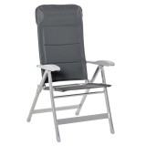 Outsunny Scaun de Pescuit Pliabil cu Cotiere și Spătar &Icirc;nălțat Reglabil, 75x61.5x76-115 cm, Gri | Aosom Romania