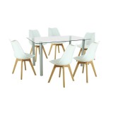 Set de masă Midori 6 1 alb