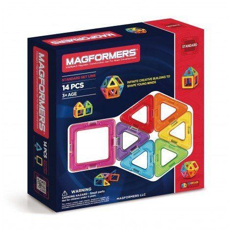 Set magnetic de construit Magformers, 14 piese