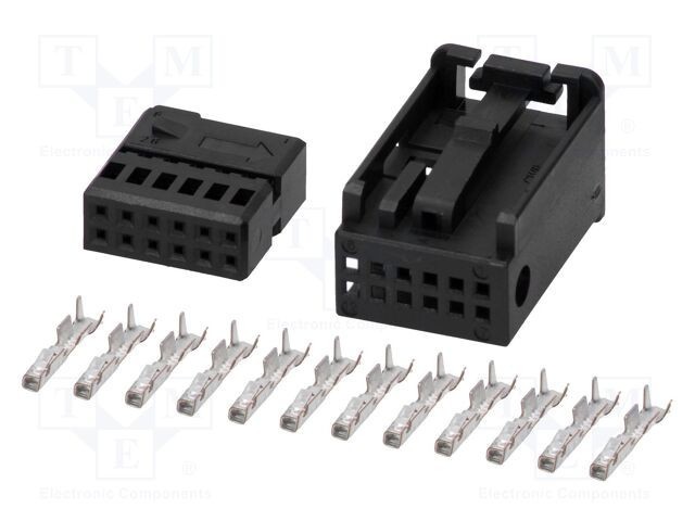 Carcasă conector Quadlock PIN 12 neagră 4CARMEDIA