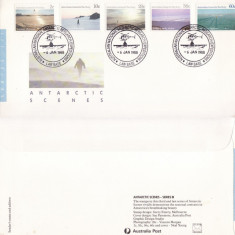 Circulatie Australia - tema Antarctica, exploratori-FDC 1988