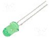Dioda LED, 5mm, verde, 1560...2180mcd, 1mA, 2,8...3,4V, OPTOSUPPLY - OSG58A5A33A-1MA