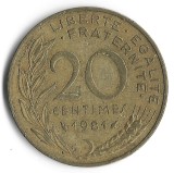 Monedă Franța 20 centimes 1981