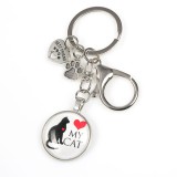 Breloc cu pandantiv pisica