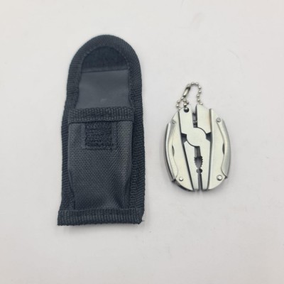 Cleste Multifunctional, Prindere Breloc, Husa, Otel Inoxidabil, 8 cm, Argintiu, Dalimag foto