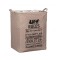 Cos de rufe din material textil, manere practice si inchidere cu tesatura, 60 L, 40 x 30 x 50 cm