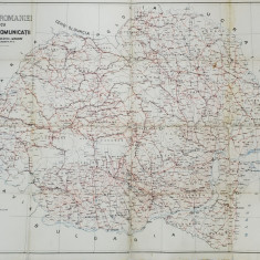 HARTA ROMANIEI CU CAILE DE COMUNICATII, Perioada Interbelica