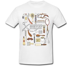 Tricou &amp;quot; Vector Barber &amp;quot; foto