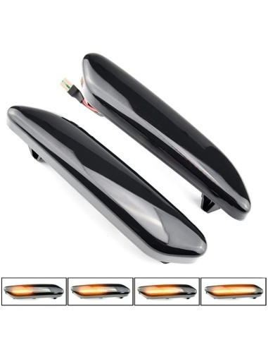 Set 2 Semnalizari Aripa Dinamice Secventiale cu Sticla Fumurie Mini Cooper R60 Countryman, R61 Paceman