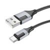 CABLU alimentare si date Borofone BX101, Fast Charging Data Cable pt. smartphone, USB la USB Type-C 3A, 1m, negru 6941991108273 (timbru verde 0.18 lei