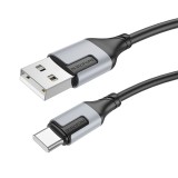 CABLU alimentare si date Borofone &quot;BX101&quot;, Fast Charging Data Cable pt. smartphone, USB la USB Type-C 3A, 1m, negru &quot;6941991108273&quot; (timbru verde 0.18