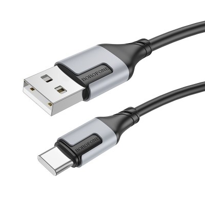 CABLU alimentare si date Borofone &amp;quot;BX101&amp;quot;, Fast Charging Data Cable pt. smartphone, USB la USB Type-C 3A, 1m, negru &amp;quot;6941991108273&amp;quot; (timbru verde 0.18 foto