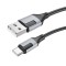 CABLU alimentare si date Borofone &quot;BX101&quot;, Fast Charging Data Cable pt. smartphone, USB la USB Type-C 3A, 1m, negru &quot;6941991108273&quot; (timbru verde 0.18
