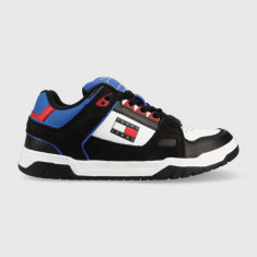 Tommy Jeans sneakers din piele Skate Sneaker culoarea negru