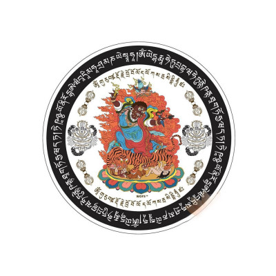 Abtibild sticker pentru protectia casei cu Dorje Drolo &amp;amp;#8211; mic foto