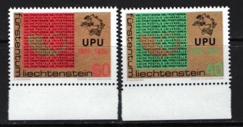 LIECHTENSTEIN 1974 - ANIVERSARE UPU, serie nestampilata, F110 foto
