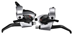 Manete Schimbator/Frana Shimano Tourney St-Tx800, 8X3 Vit., Ez-Fire Plus, 2 Dege... Cod:ESTTX800P8AS