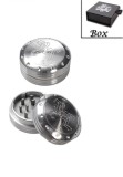 Grinder metalic Black Leaf Deep Engrave, 2 parti, O53mm
