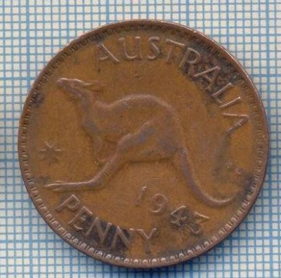 AX 527 MONEDA- AUSTRALIA - 1 PENNY -ANUL 1943 -STAREA CARE SE VEDE foto