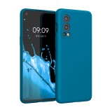 Husa pentru OnePlus Nord 2 5G, Silicon, Albastru, 56070.224, kwmobile, Carcasa