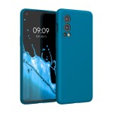 Cumpara ieftin Husa pentru OnePlus Nord 2 5G, Silicon, Albastru, 56070.224, kwmobile, Carcasa