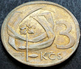 Cumpara ieftin Moneda 3 COROANE - RS CEHOSLOVACIA, anul 1965 *cod 1632 D = PATINA SUPER, Europa