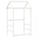 Cumpara ieftin Acoperis pat de copii, alb, 118x70x176,5 cm, lemn masiv de pin