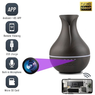 Camera Spion Wi-Fi, TSS-ODN4 Ascunsa in difuzor de Aroma Terapie Functional, 5MP, Inregistrare Audio-Video, Activare la Miscare, Slot Card foto