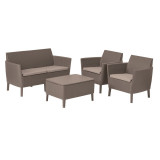 236632 KETER Set mobilier gradina cappuccino Salemo