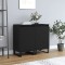vidaXL Servante, 2 buc., negru, 40x35x70 cm, lemn prelucrat
