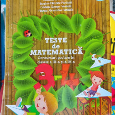 TESTE DE MATEMATICA CONCURSURI SCOLARE IN CLASELE A III A SI A IV A PARAIALA